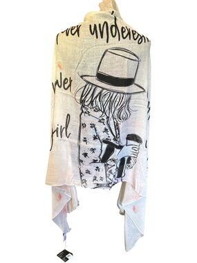 Never Underestimate The Power Of Coffee & A Girl With A Dream Scarf By Laura Jan